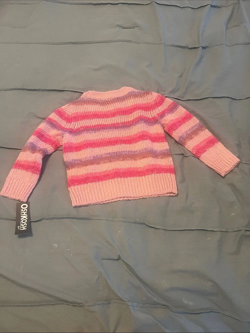 Carter’s Striped Pink & Lavender Knit Sweater NWT